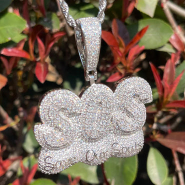 Men's "Save Our Soul" Necklace | Premium Copper CZ Pain & Survival Jewelry - CaratixJewelry