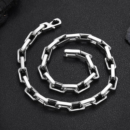 Custom 9mm Bamboo Link Titanium Steel Necklace for Men | Hip Hop Jewelry – Caratix Jewelry - CaratixJewelry