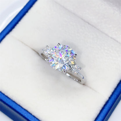 2026 Summer New S925 Silver 3ct Moissanite Ring | 3 Carat D Color VVS1 Solitaire | Caratix