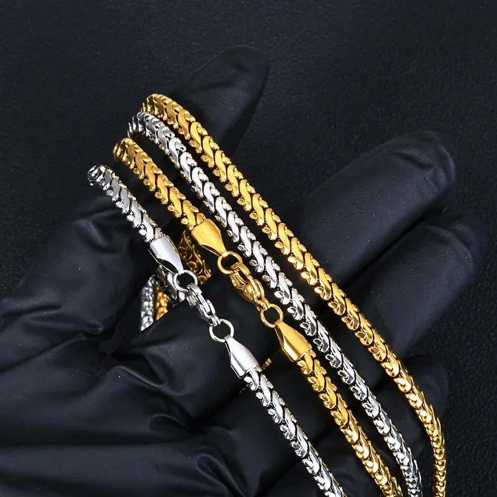 Custom 4mm Slim Stainless Steel Cuban Chain | Minimalist Gold Chain for Rapper | Caratix - CaratixJewelry