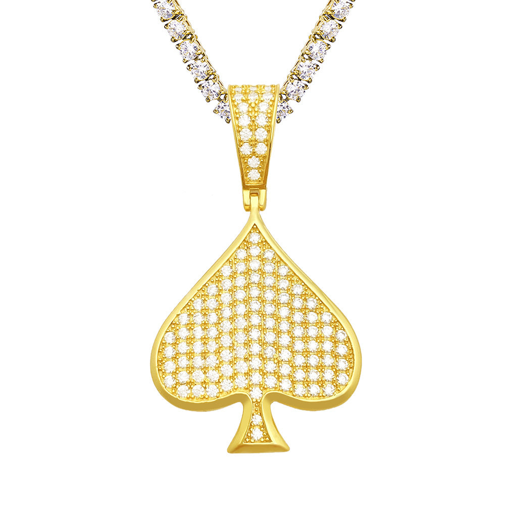 S925 Sterling Silver Moissanite Heart Pendant | Iced Out Heart Charm for Tennis Chain | Caratix