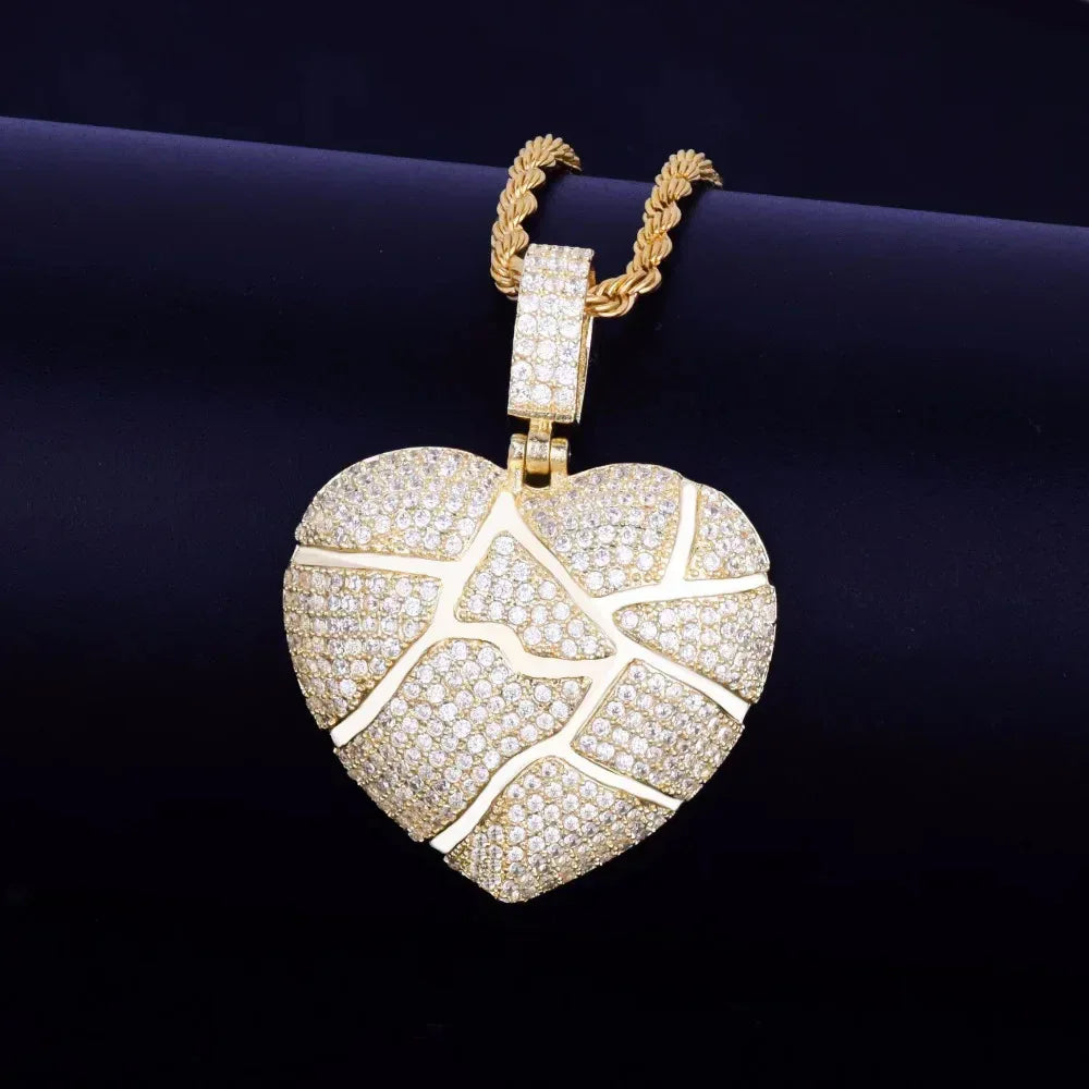 Men's Heartbreak Necklace | Premium Copper CZ Emotional Jewelry Caratix - CaratixJewelry