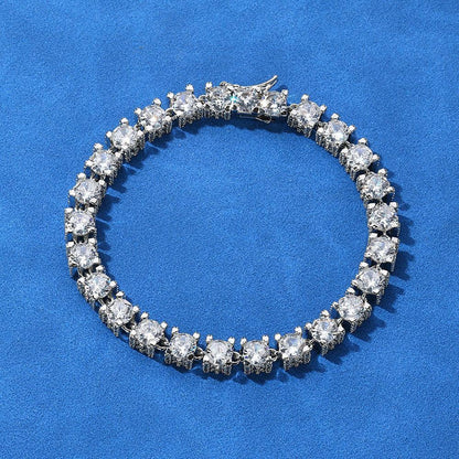 Custom 6mm Zircon Tennis Bracelet Hip Hop Bling for Men | Caratix - CaratixJewelry