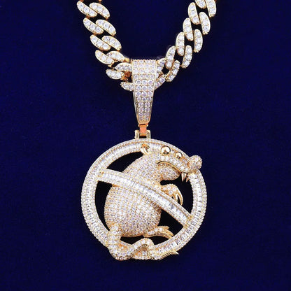 Men's & Women's Cartoon Character Necklace | Premium Copper CZ High-End Fashion Jewelry - CaratixJewelry