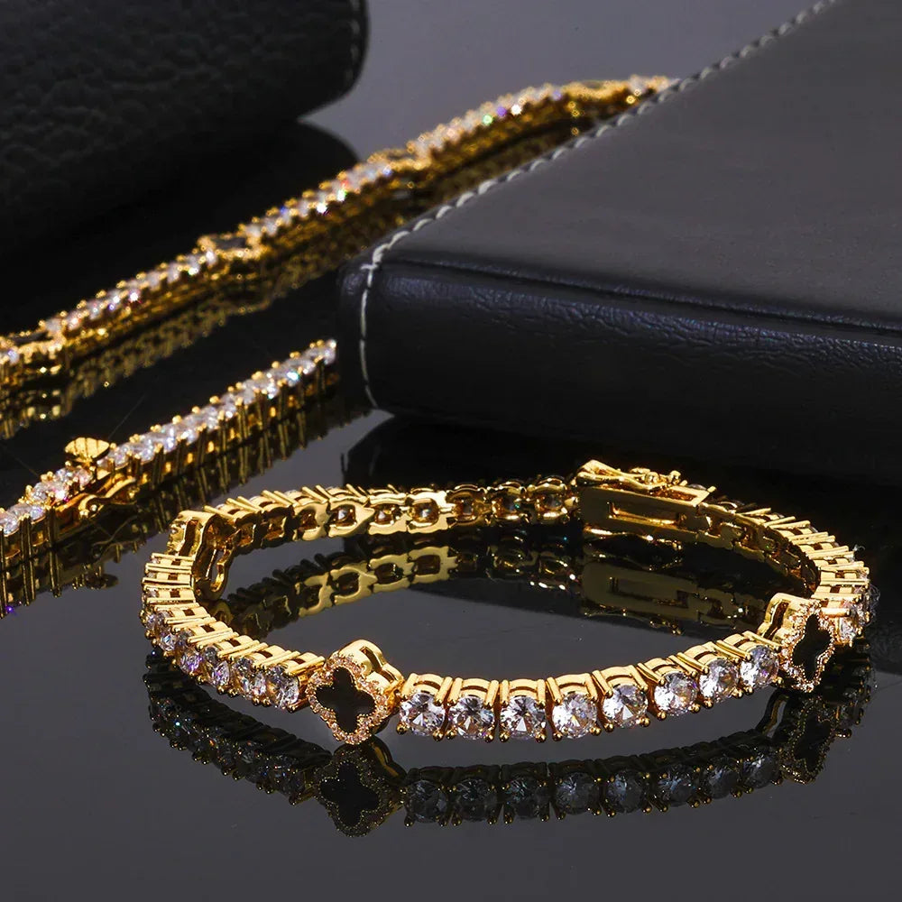 Zircon Tennis Chain Bracelet Rapper Iced Out Chain for Women | Caratix Jewelry - CaratixJewelry