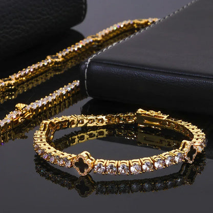 Zircon Tennis Chain Bracelet Rapper Iced Out Chain for Women | Caratix Jewelry - CaratixJewelry
