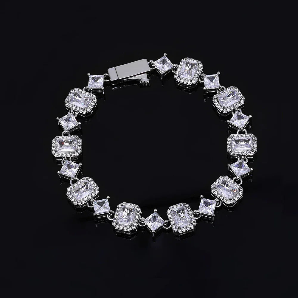 Geometric Gemstone Star Zircon Hip Hop Jewelry Bracelet | Caratix Jewelry - CaratixJewelry
