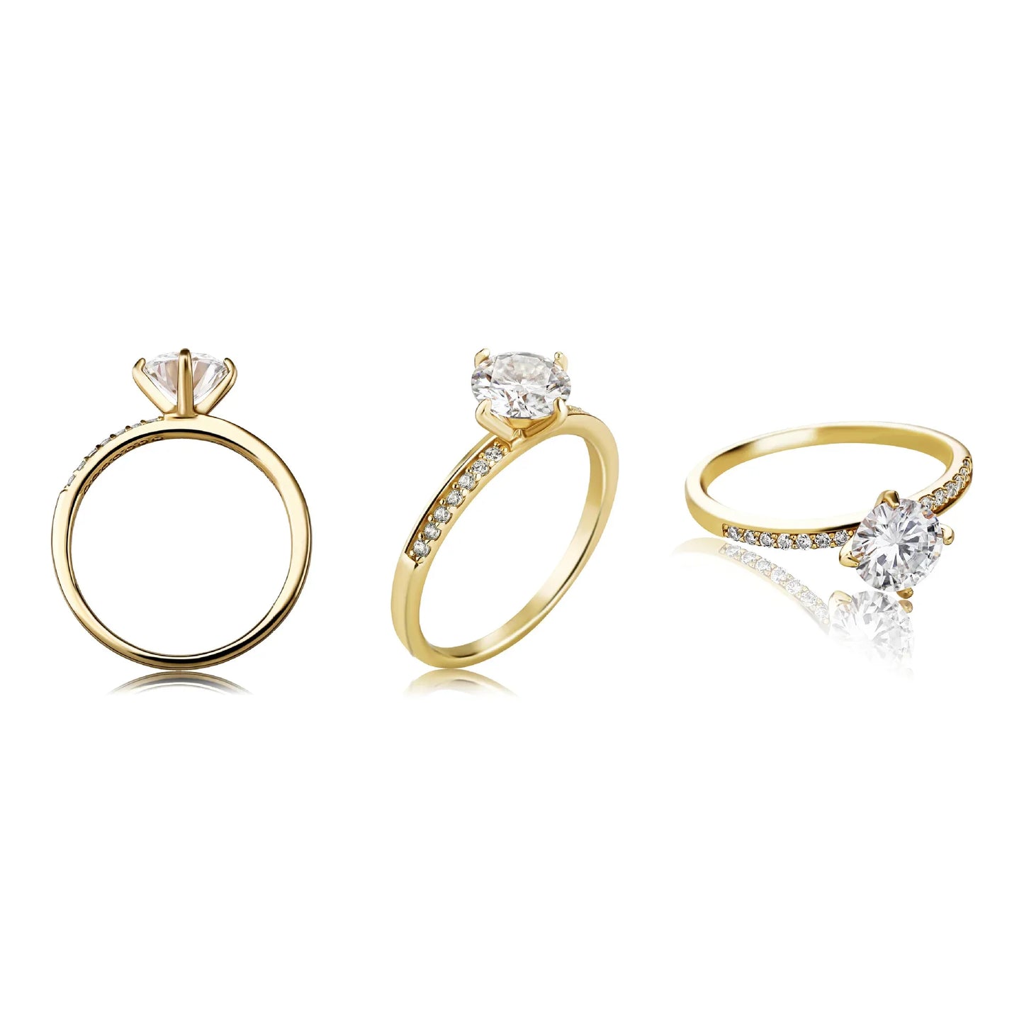 D Color VVS1 Moissanite Ring | S925 Sterling Silver | Caratix