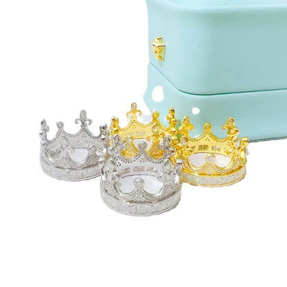 D-Color VVS Moissanite Crown Ring | S925 Silver Unisex Iced Out Hip Hop Jewelry - CaratixJewelry