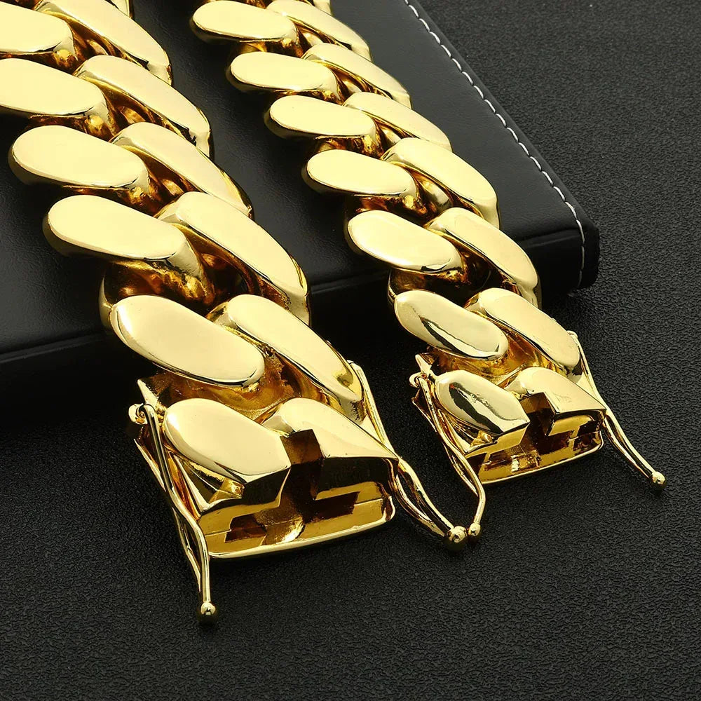 Polished Cuban Link Chain for Men – S925 Sterling Silver Minimalist Luxury Hip Hop Necklace - CaratixJewelry