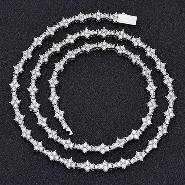 Airplane Moissanite Tennis Chain – S925 Sterling Silver Iced-Out Hip Hop Unisex Luxury Streetwear Necklace - CaratixJewelry