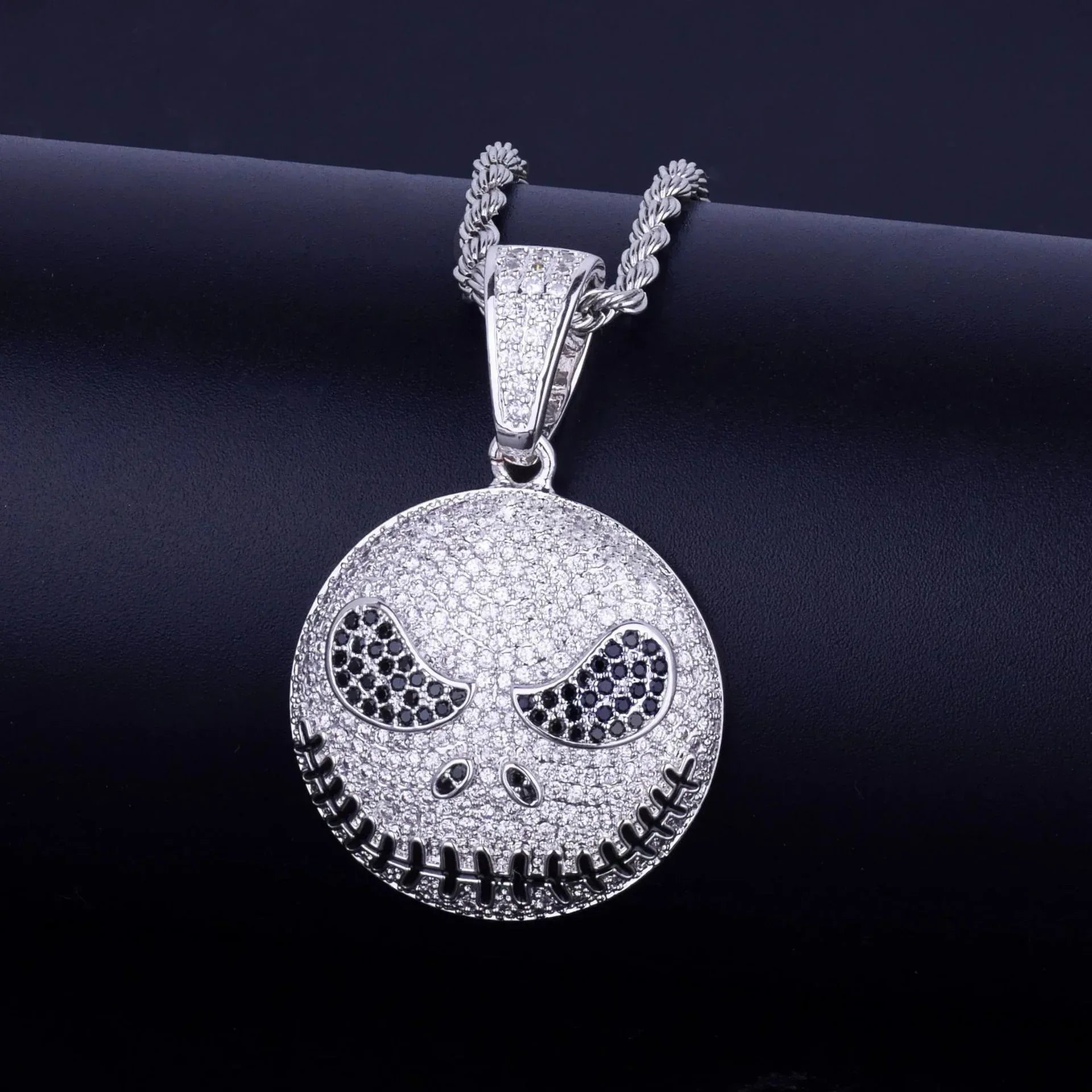 Hip Hop Skull Pendant Necklace for Men | Iced Out Pave CZ Lab Jewelry | Trendy Copper Zircon Ice Pendant | 2026 Streetwear | Caratix - CaratixJewelry