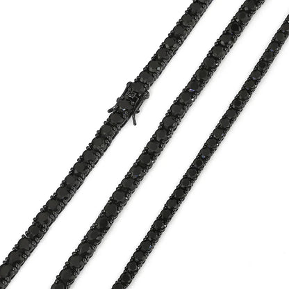 Zircon Tennis Chain Necklace Hip Hop Jewelry Gold Chain Rapper Style for Men & Women | Caratix Jewelry - CaratixJewelry