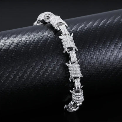 12.3mm Moissanite Cuban Link Necklace | S925 Silver Hip Hop Chain - CaratixJewelry