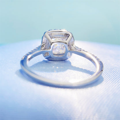2026 Summer Collection: 2.5 Carat Cushion Cut Moissanite Ring | S925 Silver Ring | Caratix