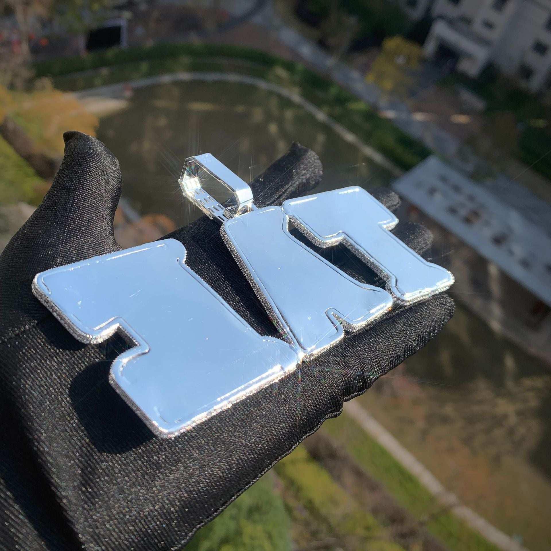 Colored CZ Letter Pendant | Iced Out DIY Custom Alphabet Hip Hop Jewelry - CaratixJewelry