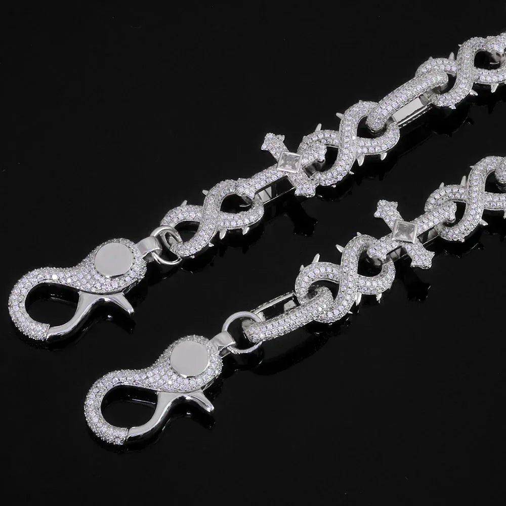 Zircon Cross Figure 8 Hip Hop Bling Waist Chain for Women | Caratix Jewelry - CaratixJewelry