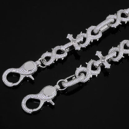 Zircon Cross Figure 8 Hip Hop Bling Waist Chain for Women | Caratix Jewelry - CaratixJewelry