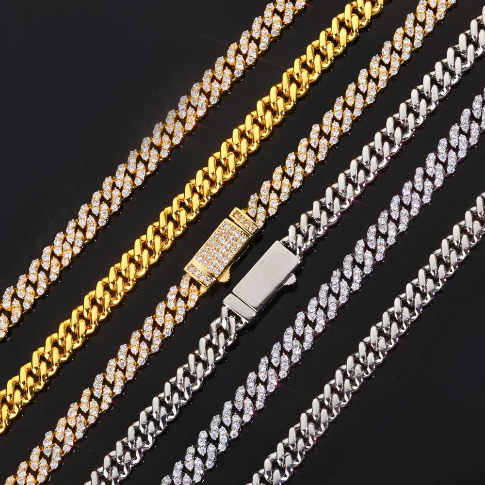 Custom 6mm Single-Row Iced Cuban Bracelet | Rapper Iced Out Chain - CaratixJewelry