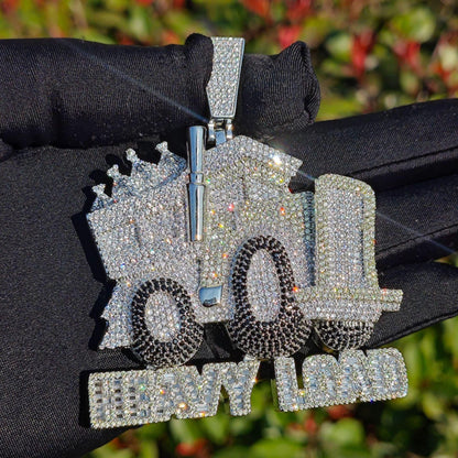 Iced Out Truck Pendant Necklace | CZ Heavy Hip Hop Men’s Streetwear Jewelry - CaratixJewelry