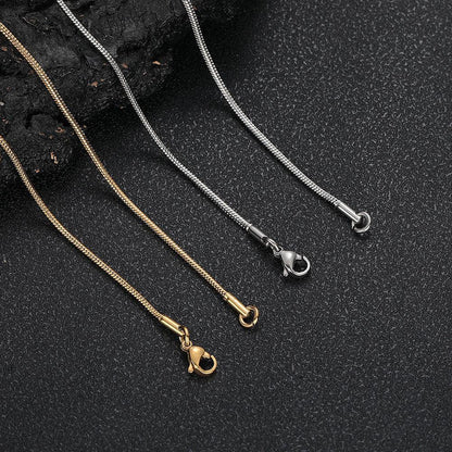 Stainless Steel Snake Chain Necklace Rapper Chain for Men and Women | Caratix Jewelry - CaratixJewelry
