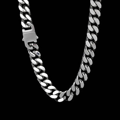 Stainless Steel Cuban Chain Necklace for Men | Caratix Jewelry - CaratixJewelry
