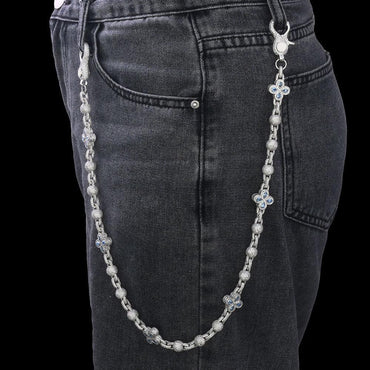 Unisex Full Zircon Clover Ball Chain | Luxury Waist Chain & Pants Link | Iced Out Hip Hop Jewelry | Caratix - CaratixJewelry