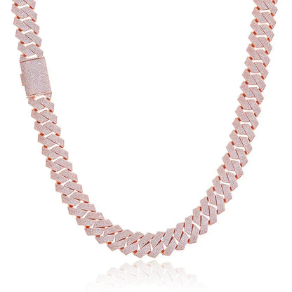 Custom Six-Row Iced Out Cuban Chain | Heavyweight Flip-Clasp - CaratixJewelry