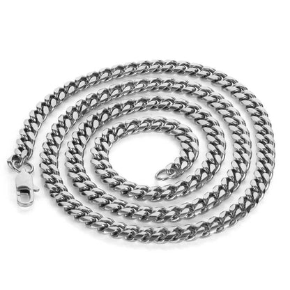 Cuban Chain Necklace with Day Clasp and 18K Gold Plating for Men | Titanium Steel and Stainless Steel | Caratix Jewelry - CaratixJewelry