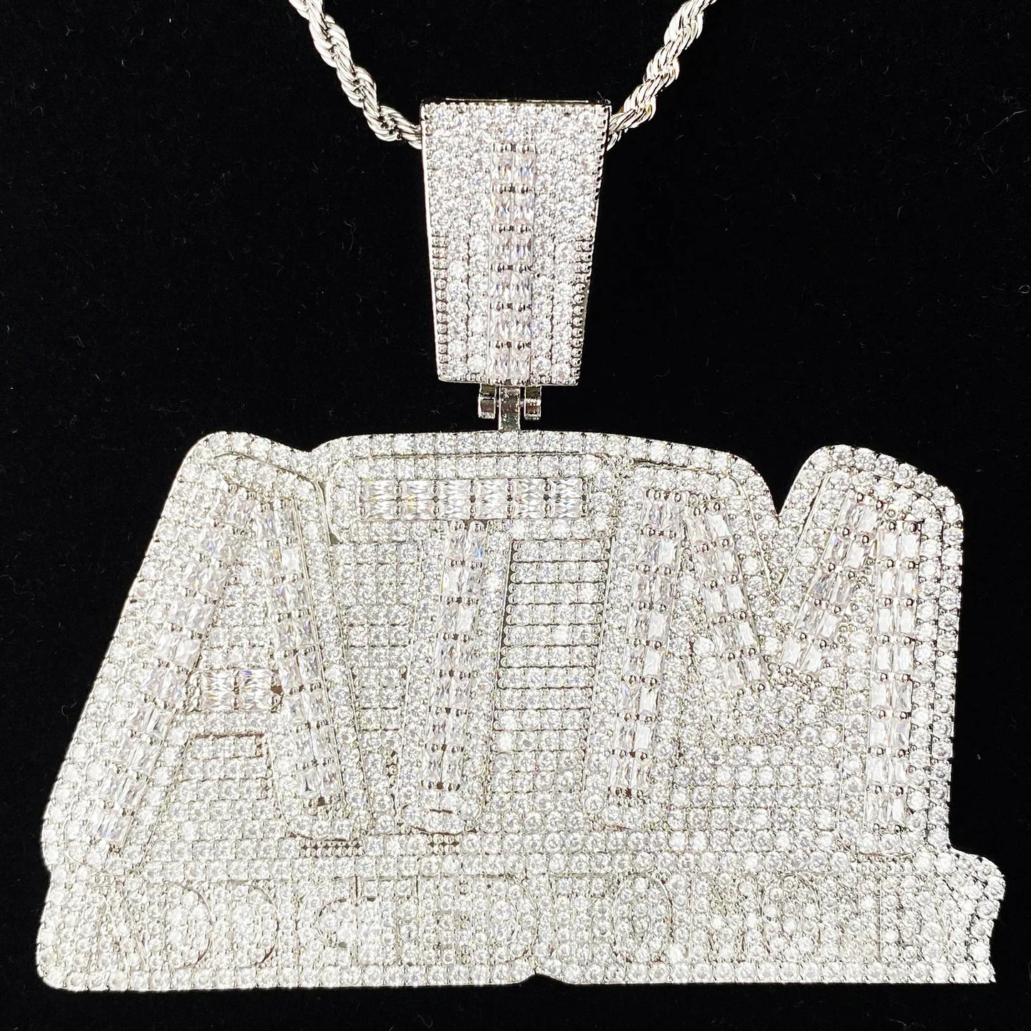 Women's "Addicted To Money" Necklace | Premium Copper CZ Cash Flow Jewelry - CaratixJewelry