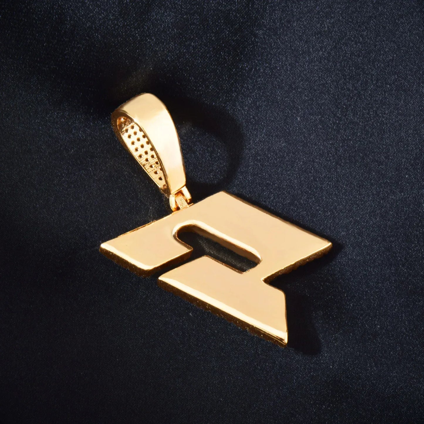 Iced Out Letter & Number Pendant | CZ Hip Hop Bling Fashion Necklace - CaratixJewelry