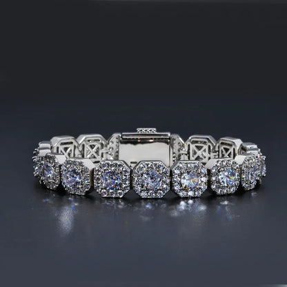 Iced Out Ice Chain Zircon Bracelet Luxury Hip Hop Jewelry for Men | Caratix Jewelry - CaratixJewelry