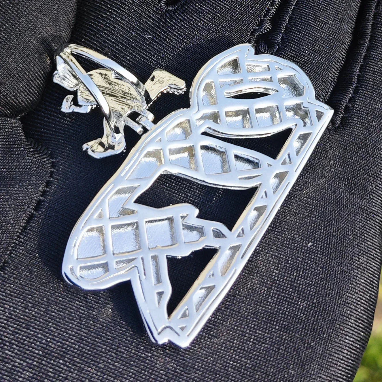 Iced Out OTR Letter Pendant Necklace – Hip Hop Street Dance CZ Jewelry for Men - CaratixJewelry
