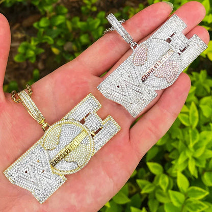 Iced Out "We On Everything" Pendant | Men's Crew Loyalty Necklace - CaratixJewelry