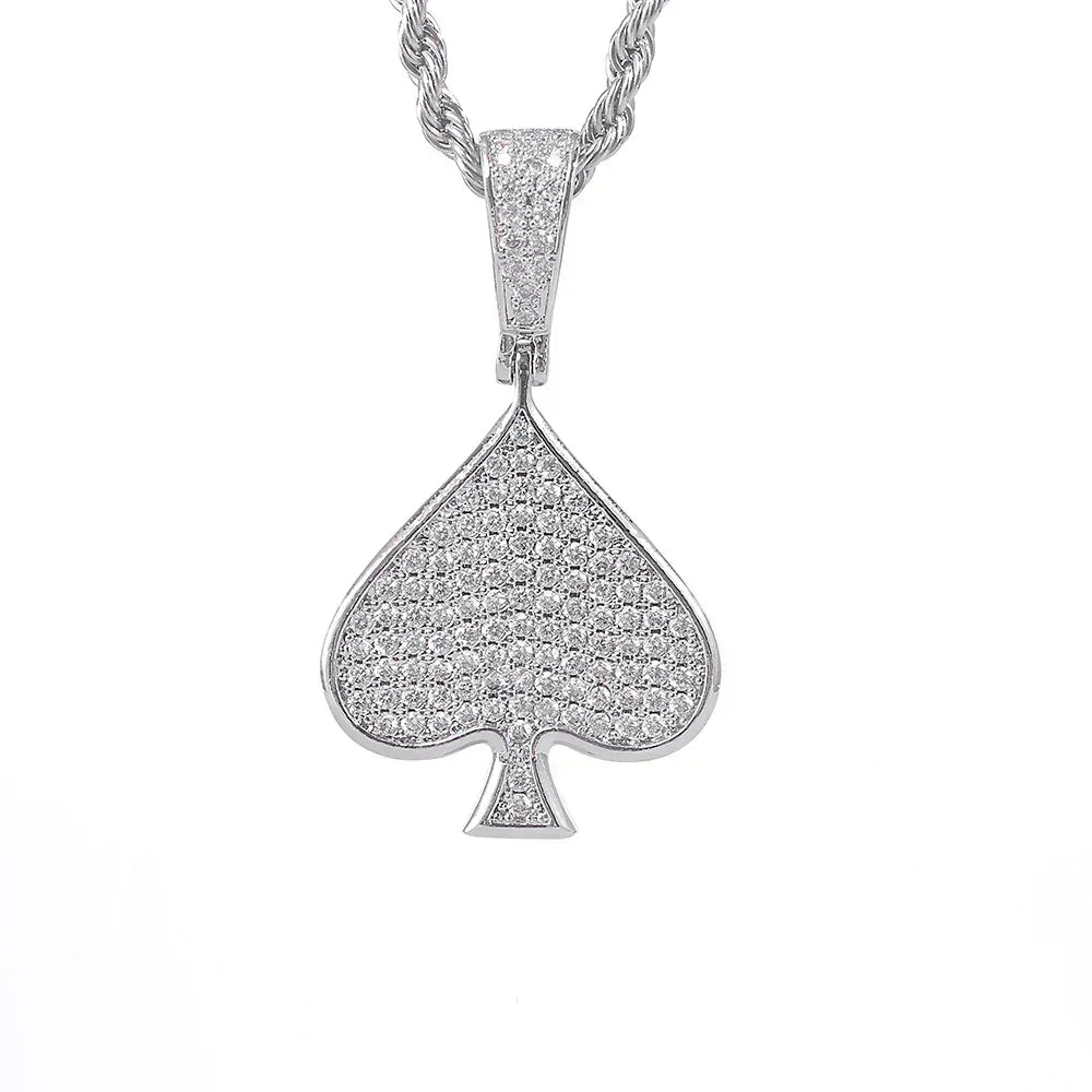 Heart Zircon Custom Chain Pendant Hip Hop Necklace for Men & Women | Caratix Jewelry - CaratixJewelry