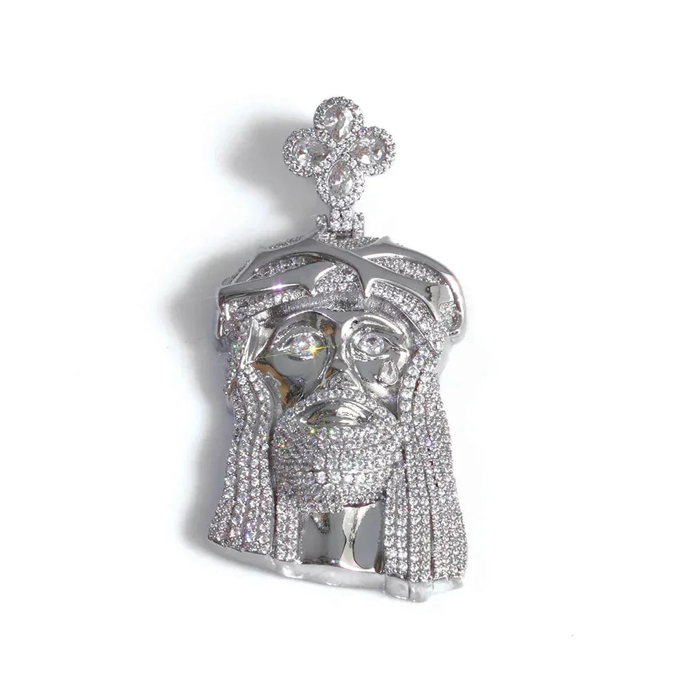 3D Iced Out Figure Portrait Pendant | Custom Pendant Necklace for Men | Caratix - CaratixJewelry
