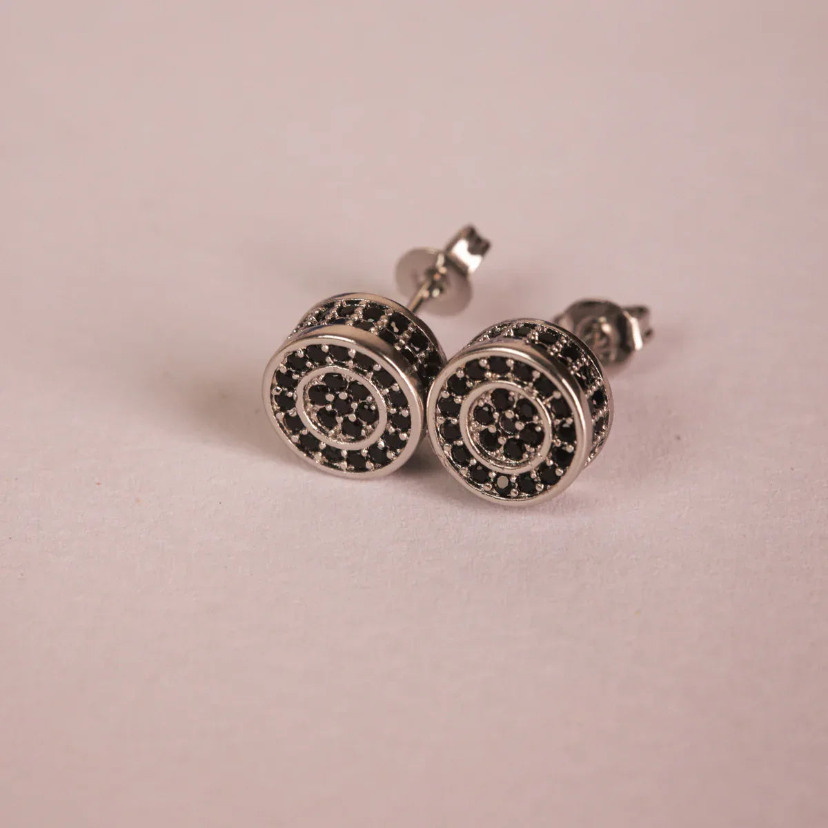 Iced Out Hip Hop Studs - Square & Round CZ Earrings for Men