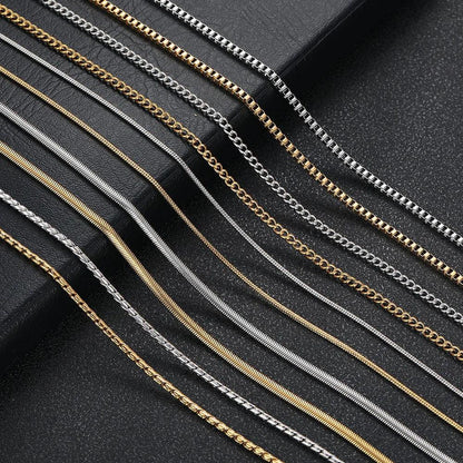 Stainless Steel Snake Chain Necklace Bracelet Hip Hop Bling | Caratix Jewelry - CaratixJewelry