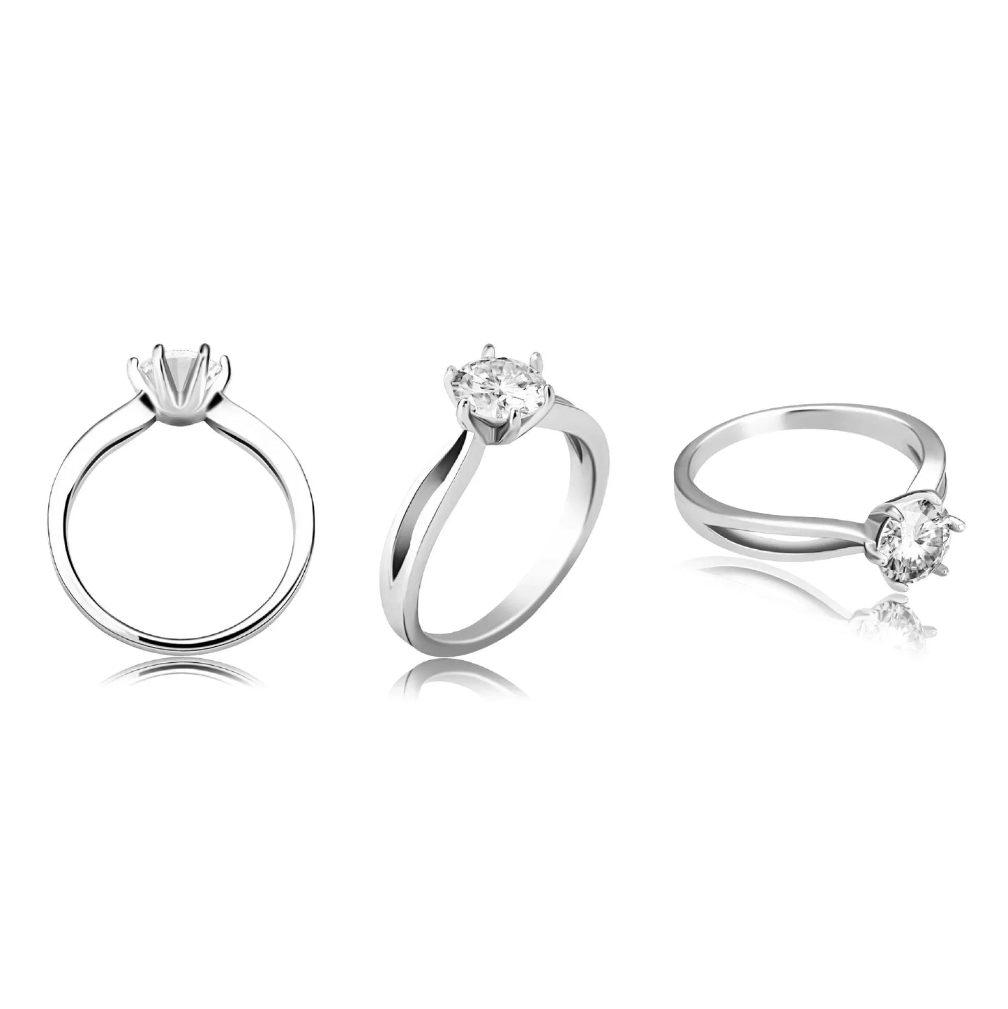 D Color VVS1 Moissanite Ring | S925 Sterling Silver | Caratix