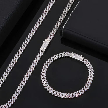 Custom 6mm Single-Row Iced Necklace - CaratixJewelry