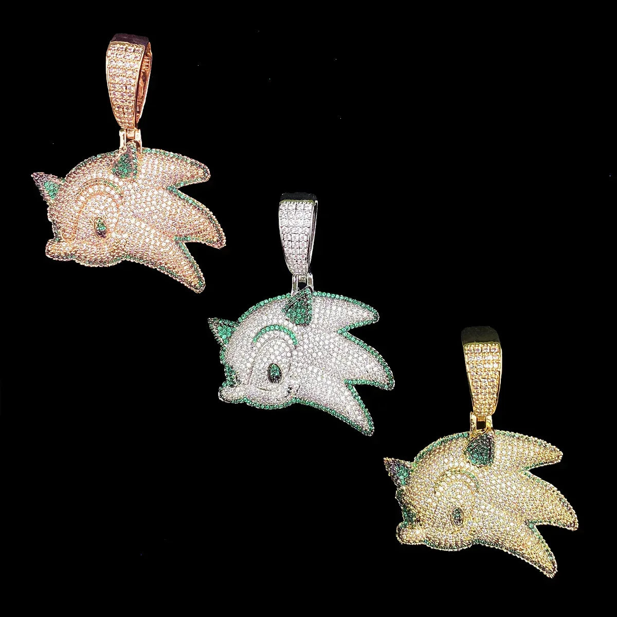 Iced Out Cartoon Genie Pendant | Men's Micro Pave Character Necklace - CaratixJewelry