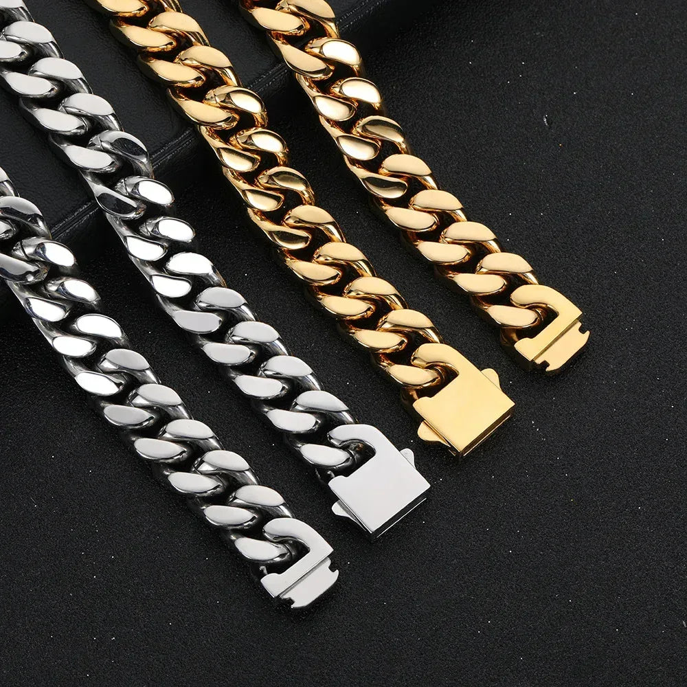 Four-Sided Cut Miami Cuban Chain Bracelet Caratix Jewelry - CaratixJewelry