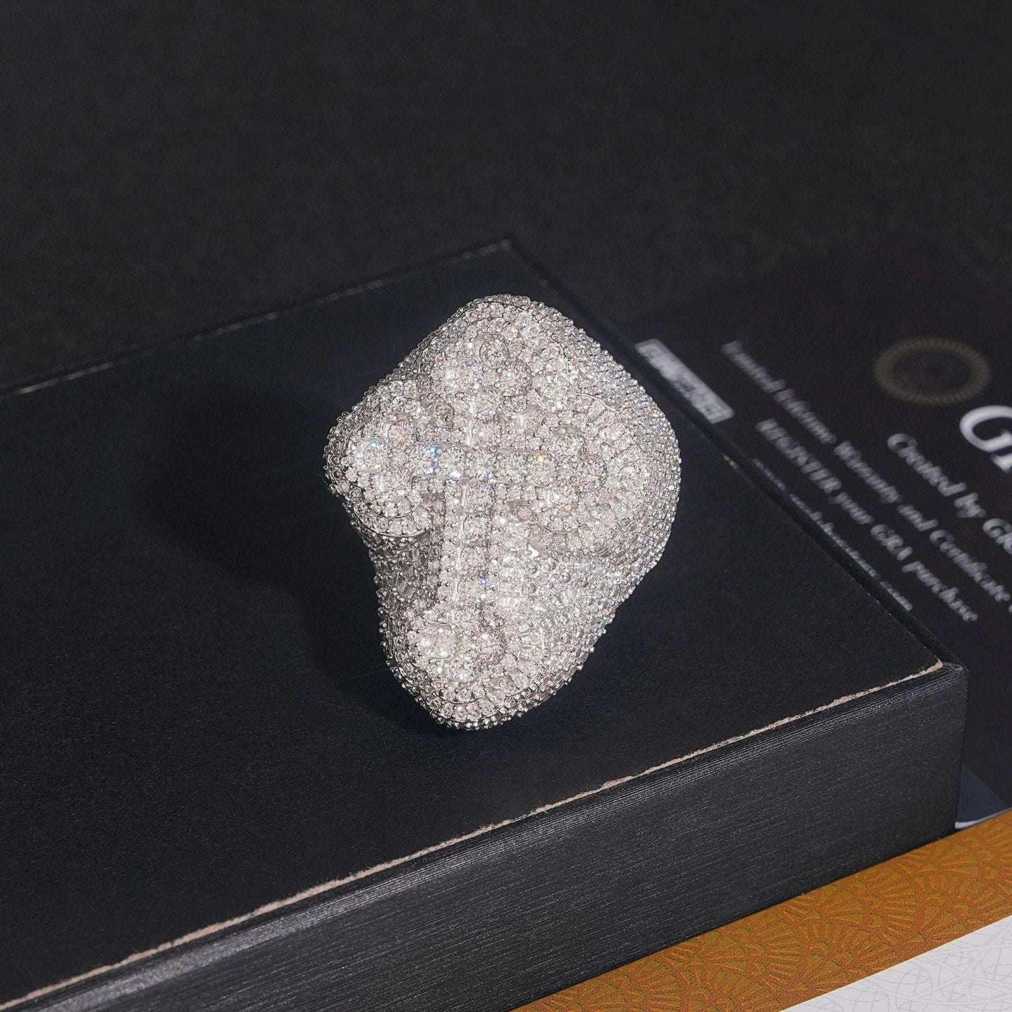 Moissanite Cross Hip Hop Ring | S925 Silver Iced Out Fashion Jewelry - CaratixJewelry