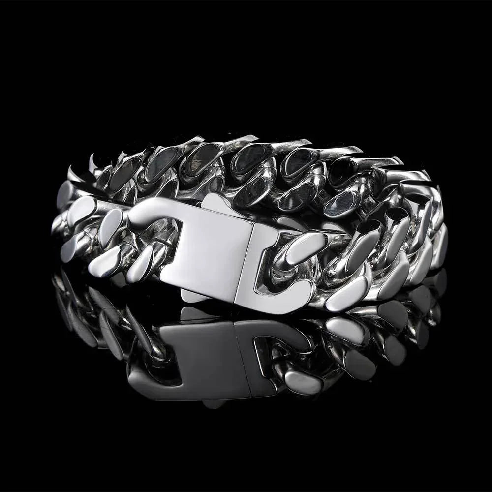Four-Sided Cut Miami Cuban Chain Bracelet Caratix Jewelry - CaratixJewelry