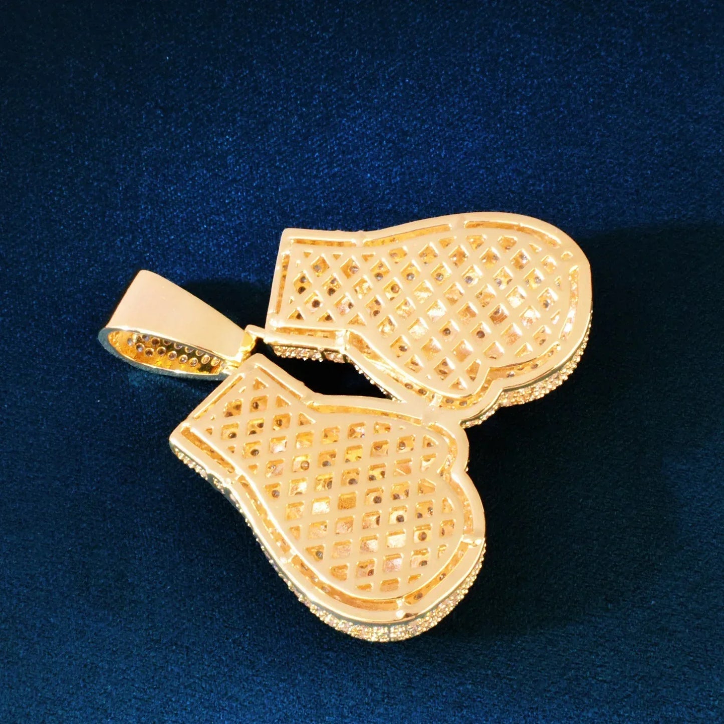 Iced Out Boxing Glove Money Pendant Necklace – Hip Hop CZ Trendy Streetwear Jewelry - CaratixJewelry