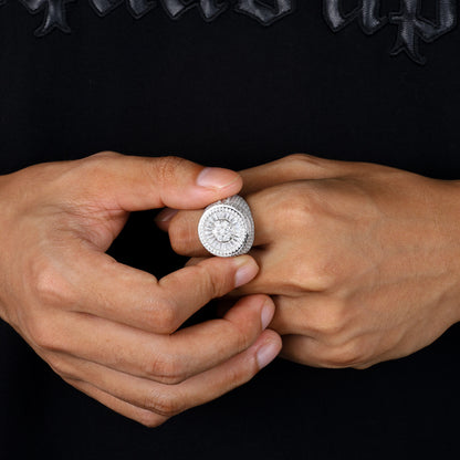Unisex S925 Sterling Silver D-Color Moissanite Ring – Classic Trendy Fashion Band