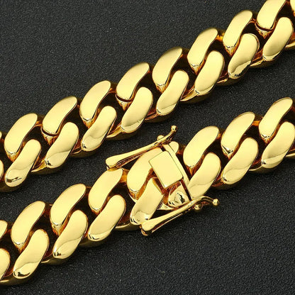 Polished Cuban Bracelet Rapper Iced Out Chain Style Hip Hop Jewelry for Men | Caratix Jewelry - CaratixJewelry