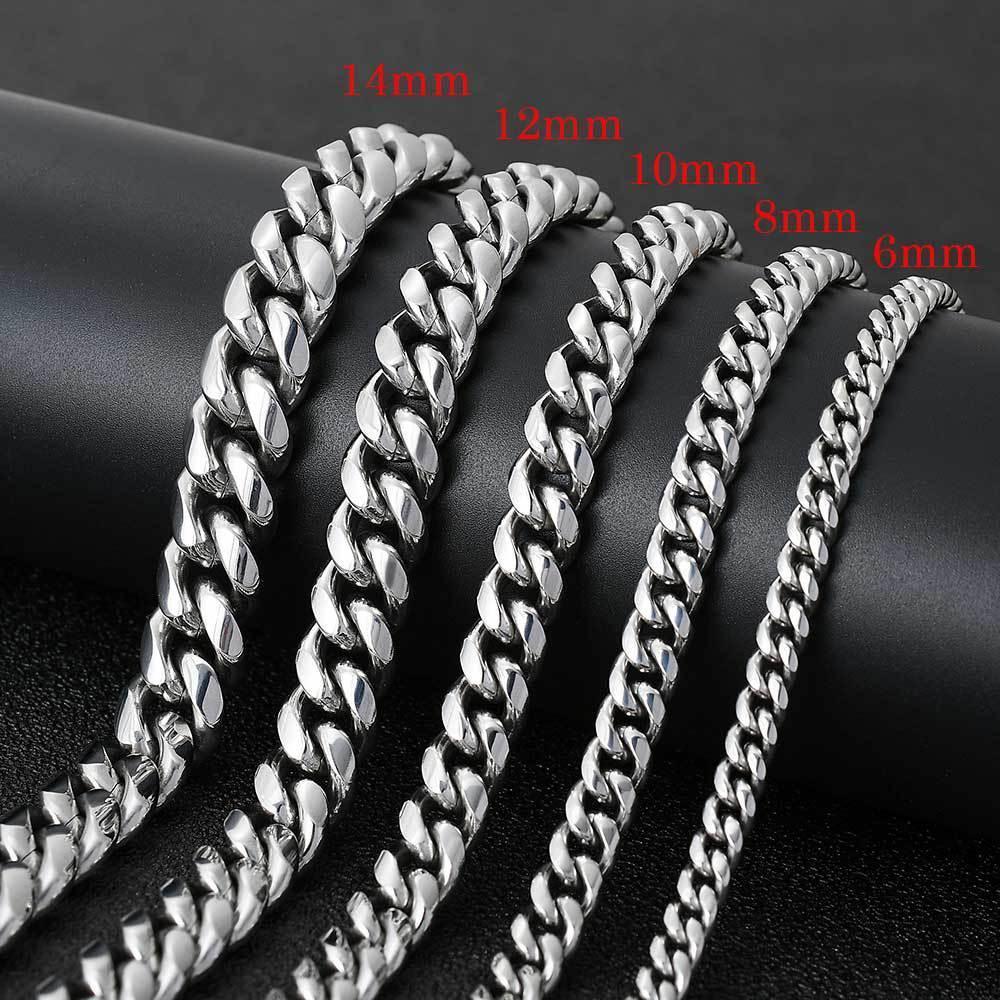 Gold Plated Stainless Steel Cuban Link Necklace with Classic Clasp for Men | Caratix Jewelry - CaratixJewelry
