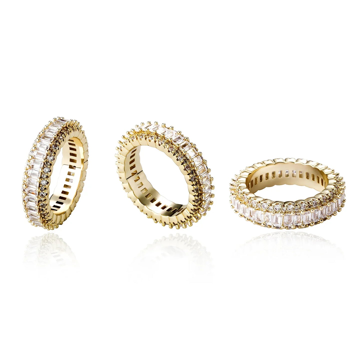 Unisex Full Iced Out Ring | Premium Micro-Pave Zirconia Band | Caratix