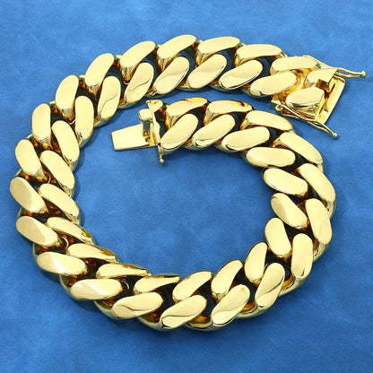 Polished Cuban Link Chain for Men – S925 Sterling Silver Minimalist Luxury Hip Hop Necklace - CaratixJewelry